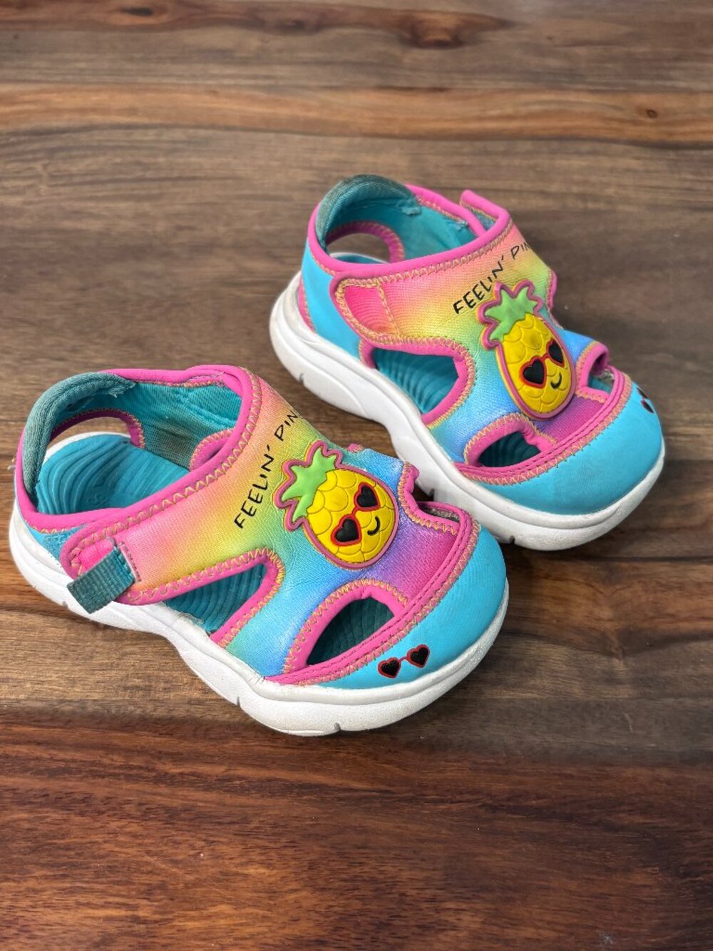 Size T6 Toddler Girls Sandals - Machine Washable